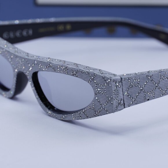 Gucci GG1779S 009 Cat Eye Sunglasses - Black with Silver Metal Stud Detail main image 10